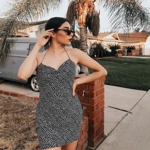 HEART PRINT MINI DRESS